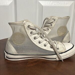 🔥 Converse Hi-Top Transparent Special Edition Chuck Taylor Sneakers Women Sz‎ 7